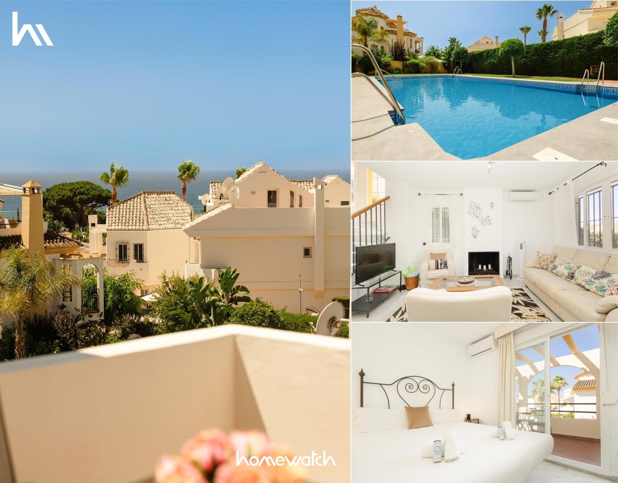 Beautiful Townhouse Walking Distance To The Beach In Costabella, Marbella Exteriör bild